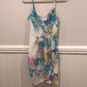 Yumi Kim White Silk Floral Dress